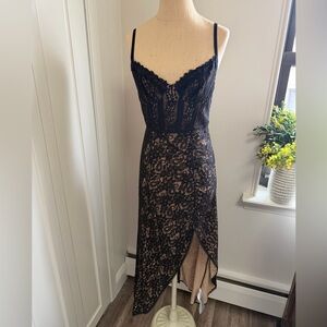 Urban Outfitters Angelica Corset Midi Dress